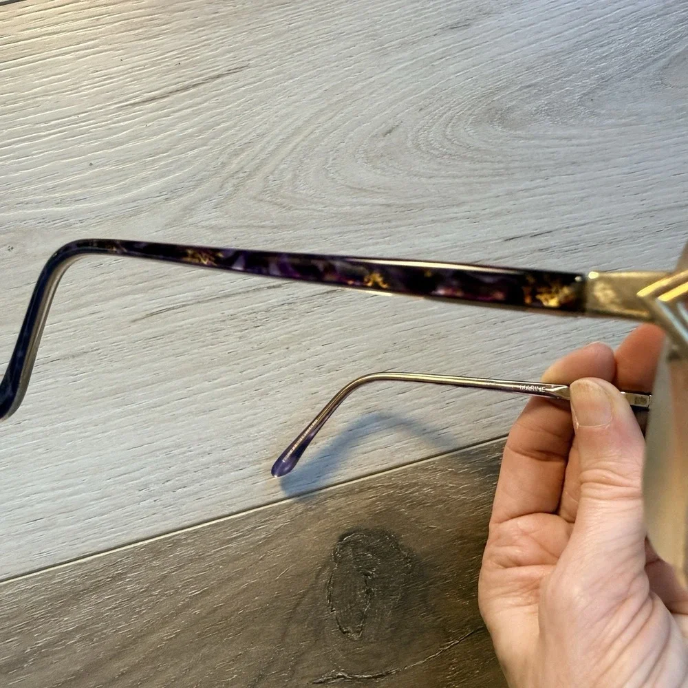 Vintage Ladies Joan Rivers‎ Debut Marine Glasses Retro Style Gold Tone Frame